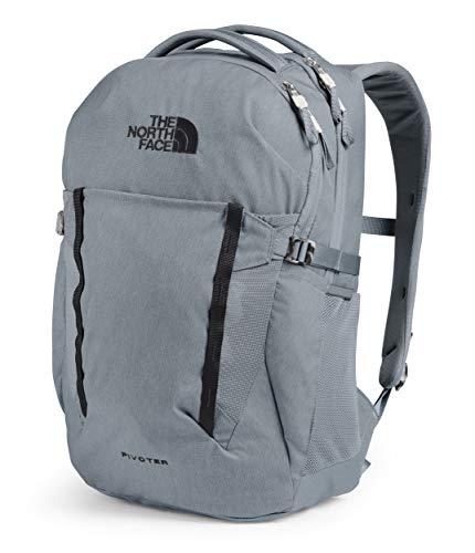 THE NORTH FACE THE NORTH FACE Pivoter Everyday Laptop Backpack, Mid Grey Dark Heather/TNF Black, One Size