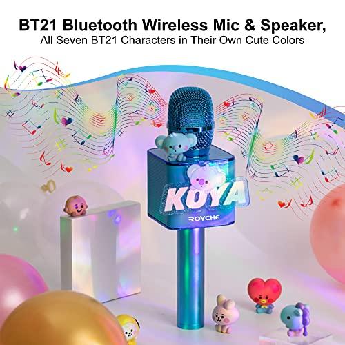 ROYCHE ROYCHE BTS Bluetooth Wireless Mic & Speaker, All Seven BTS Characters in Their Own Cute Colors (MANG)