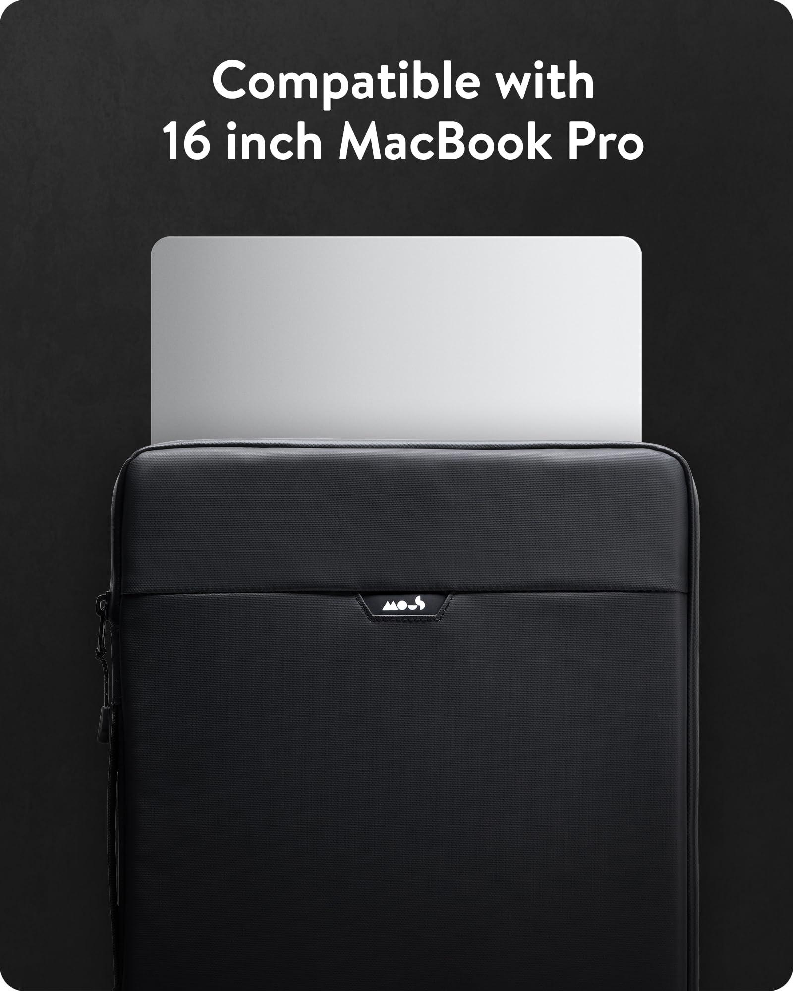 Mous Mous - MacBook Pro 16 inch Case with Handle Ultra-Protective and Water Resistant Sleeve Cover with Drop Protection (Fits 2021 and 2023 MacBook Pro 16 inch)