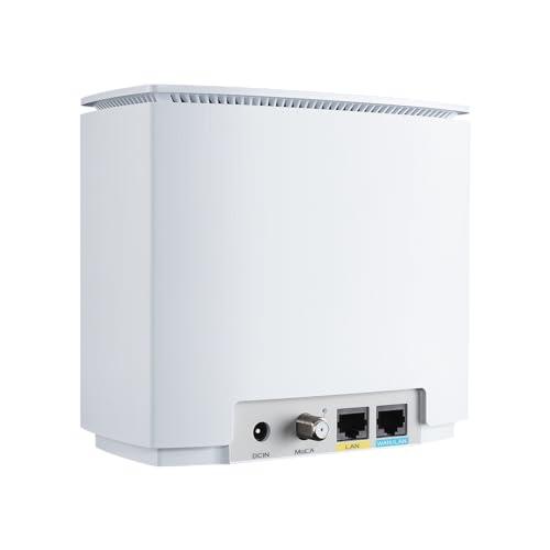 ASUS ASUS ZenWiFi AX Hybrid(XC5) AX3000 + MoCA 2.5 Mesh WiFi 6 System (2pk) - Whole Home Coverage up to 3,500 Sq.Ft. & 4+ Rooms for Thick Walls, AiMesh, Lifetime Security, Easy Setup