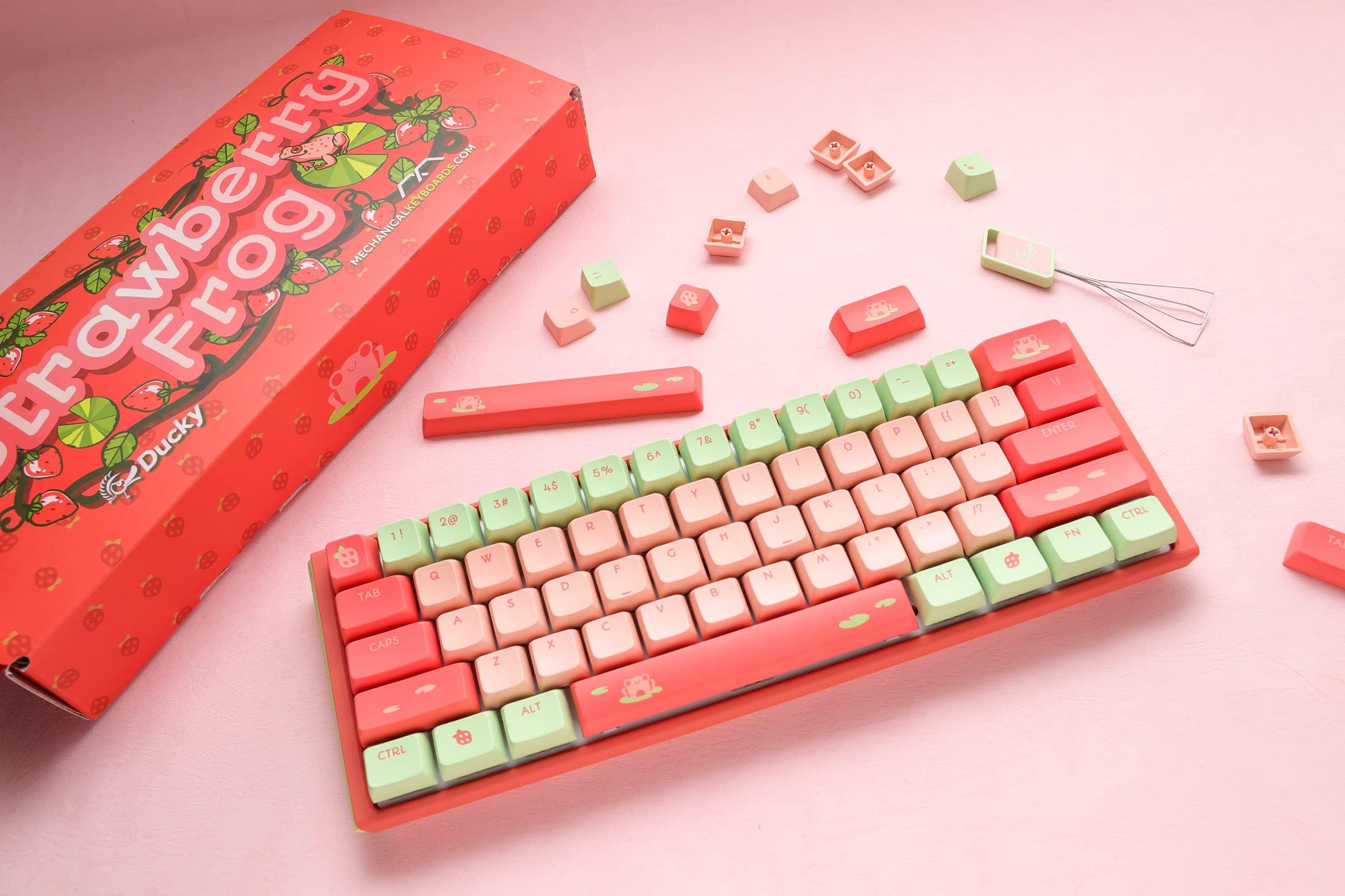 Ducky Channel Ducky x MK One 3 Mini Strawberry Frog (Cherry MX Clear)