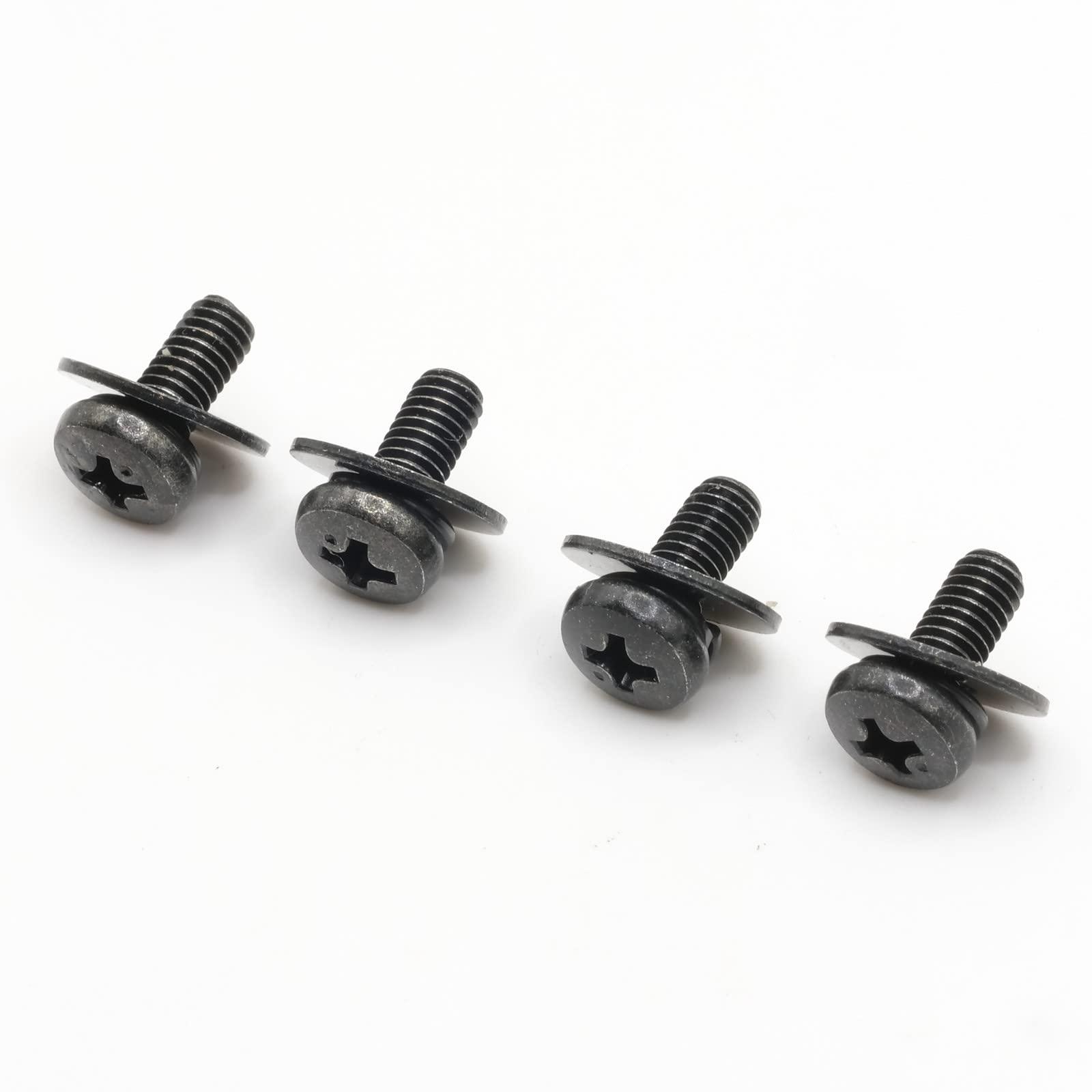 ReplacementScrews ReplacementScrews VESA Compatible M4 10mm TV/Monitor Wall Mount Screws for 75x75mm and 100x100mm Brackets. Metric Screws & Washers for Mounting Any TV/Monitor Brand.