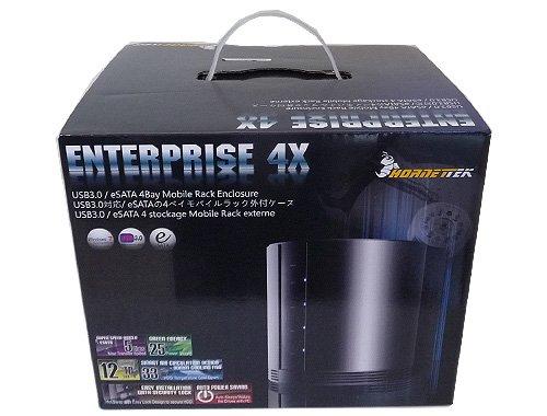 HornetTek Hornettek HT-3402U3 Enterprise JBOD Quad Bay 8TB (8-Terabyte) USB 3.0 & eSATA External Hard Drive - Retail