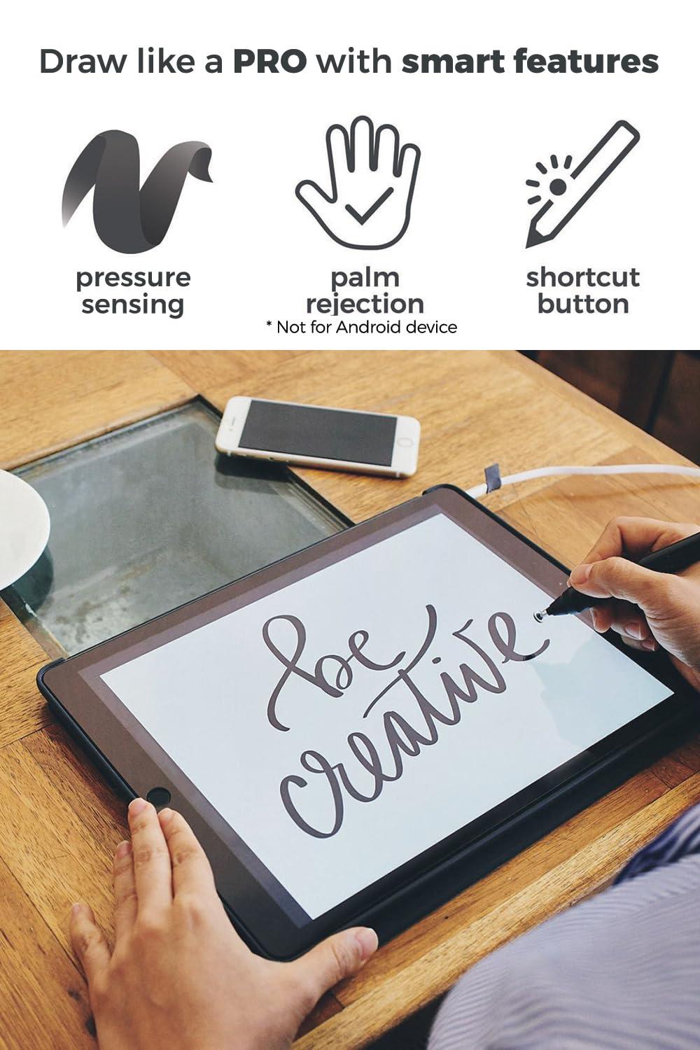 SonarPen SonarPen - Pressure Sensitive Smart Stylus Pen Bundle w Replacement Nibset Optimized for iOS Pocket Carrier. Compatible with Apple iPad/iPhone/Android/Switch/Chromebook Neon-Green