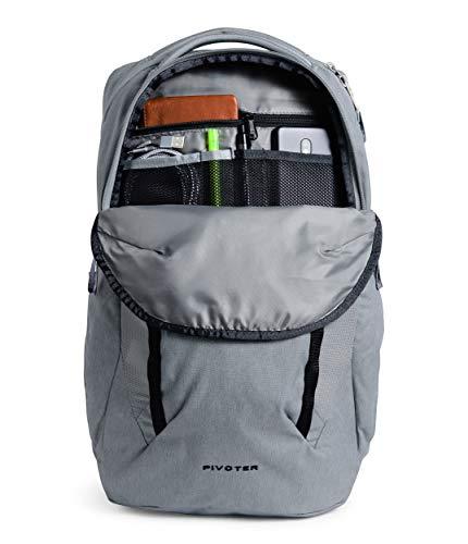 THE NORTH FACE THE NORTH FACE Pivoter Everyday Laptop Backpack, Mid Grey Dark Heather/TNF Black, One Size
