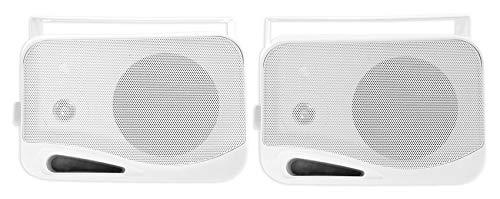 Rockville Rockville Pair HP4S-8 4" Outdoor/Indoor Home Theater Speakers w/Swivel Bracket White