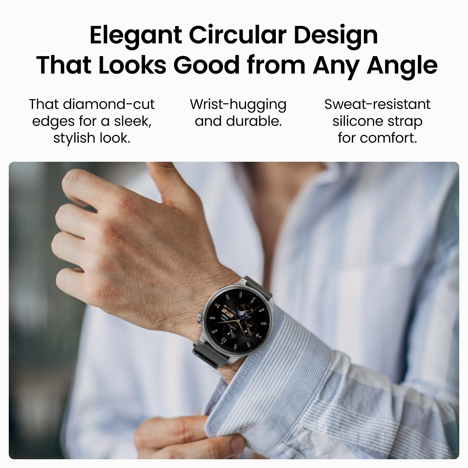 TOZO TOZO S5 Smartwatch (Answer/Make Calls) Sport Mode Fitness Watch, Black + T10 Wireless Bluetooth in-Ear Headphones Black