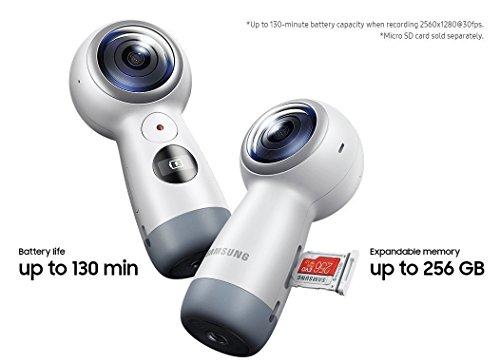 SAMSUNG Samsung Gear 360 SM-R210 (2017 Edition) Spherical Cam 360 degree 4K Camera (International Version)