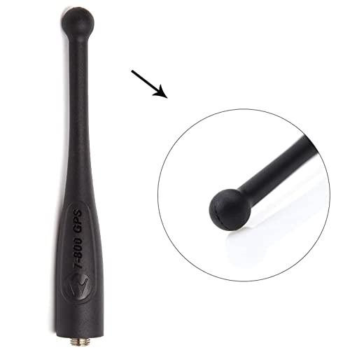 LUITON Antenna for Motorola APX 6000 Radio Short Antenna APX 6000XE APX 4000 APX 7000 8000XE Stubby Antenna 764-870 MHz Single Band 7-800 with GPS NAR6595A(2 Pack)