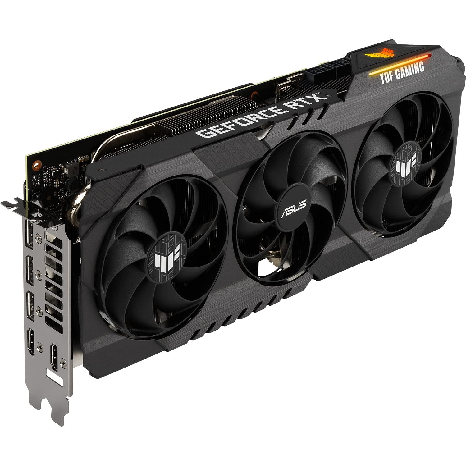 ASUS ASUS TUF Gaming NVIDIA GeForce RTX 3080 Ti Graphics Card (PCIe 4.0, 12GB GDDR6X, HDMI 2.1, DisplayPort 1.4a, Dual Ball Fan Bearings, Military-Grade Certification, GPU Tweak II)