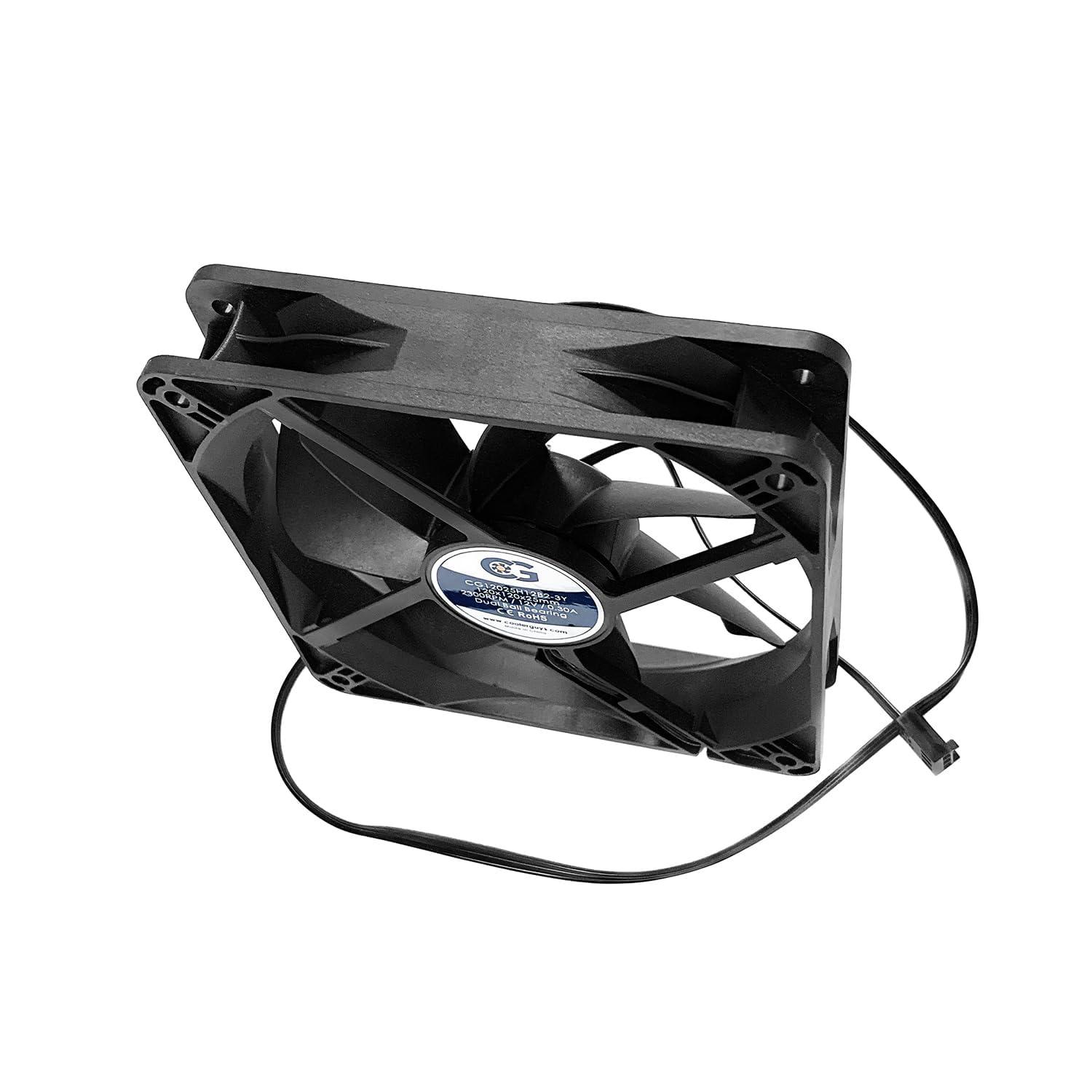 coolerguys Coolerguys Dual Ball Bearing 12v 3pin Fan (120x25mm, High Speed)