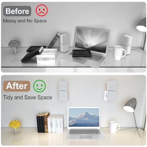 Dinghosen Speaker Wall&Ceiling Mount for Bose UB-20,UB-20 Series II Speaker Wall Mount Bracket for Bose Cube Speakers/Lifestyle/CineMate/Surround/SoundTouch/Acoustimass Home System Tilt&Swivel Adjustable(White)