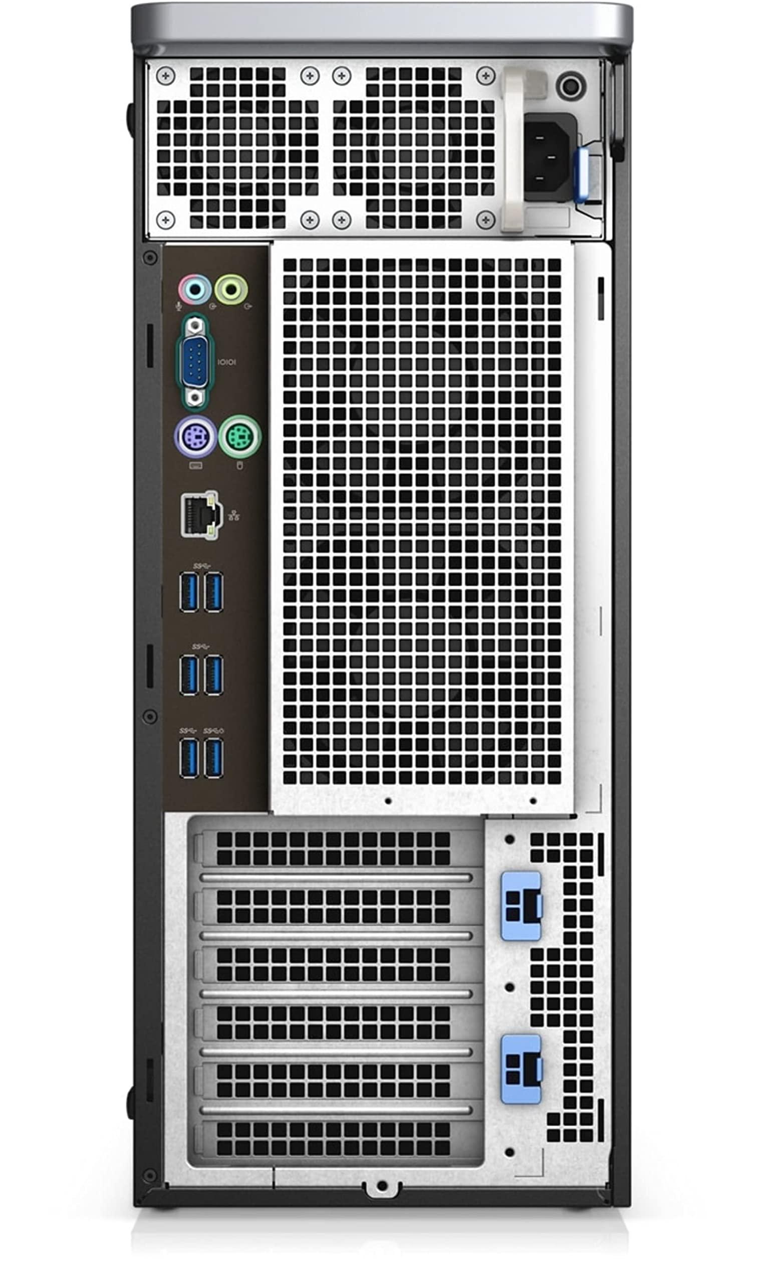 Dell Dell Precision T7820 Workstation Desktop Computer Tower (2018) | Core Xeon Silver - 1TB SSD Hard Drive - 64GB RAM | 10 Cores @ 3.2 GHz Win 11 Home, black (Renewed)