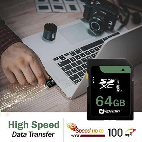 Synergy Digital Nikon Coolpix A300 Digital Camera Memory Card 64GB Secure Digital Class 10 Extreme Capacity (SDXC) Memory Card