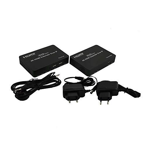 XOLORspace XOLORspace HT005 4K 150M HDMI KVM Extender Over IP Transmit 4k 30hz HDMI Signal Plus KVM (Keyboard and Mouse) up to 492ft by CAT6 Cable