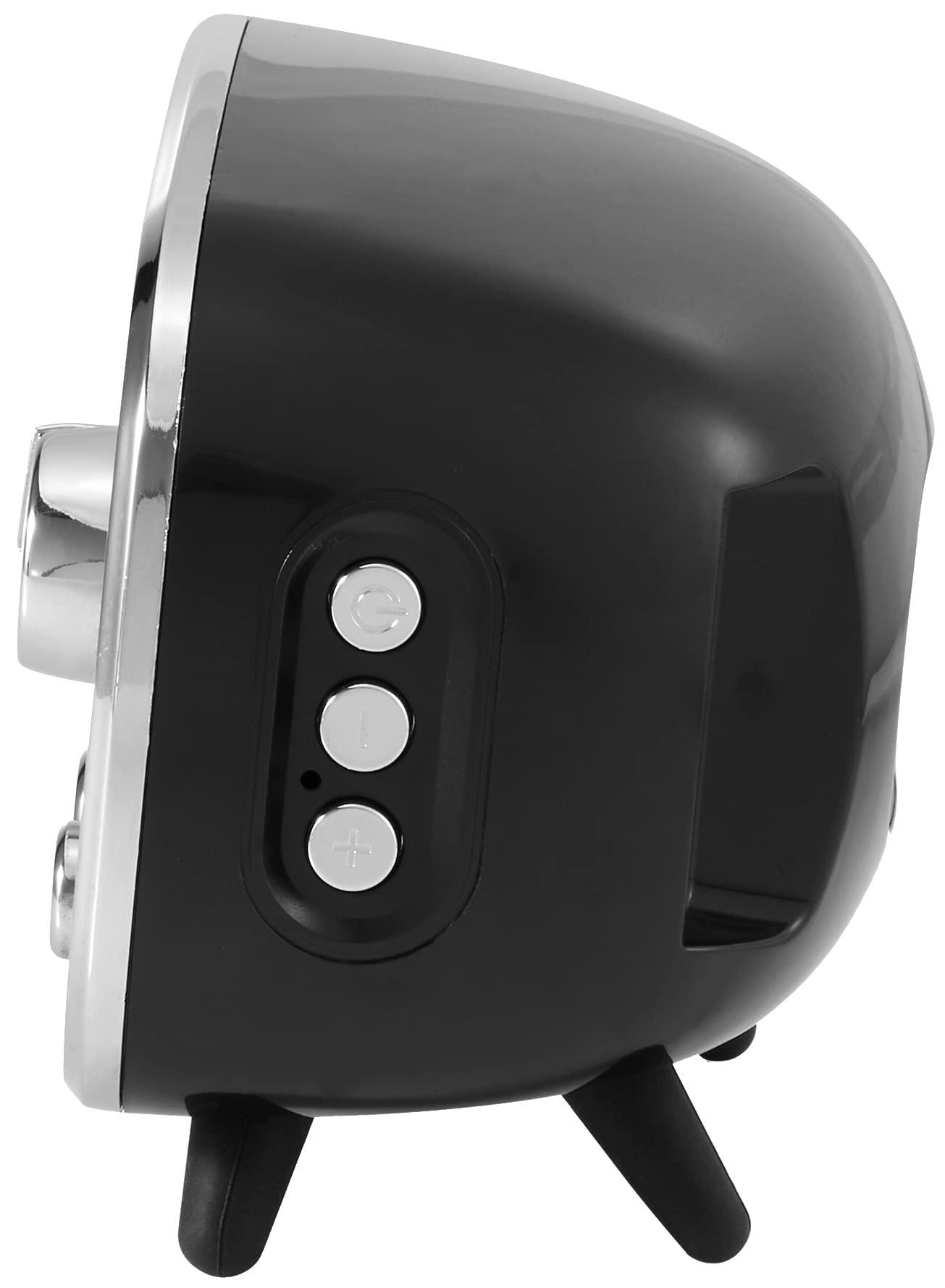 Crosley Crosley CR3039A-BK Rondo Retro Portable Rechargeable Bluetooth Speaker, Black