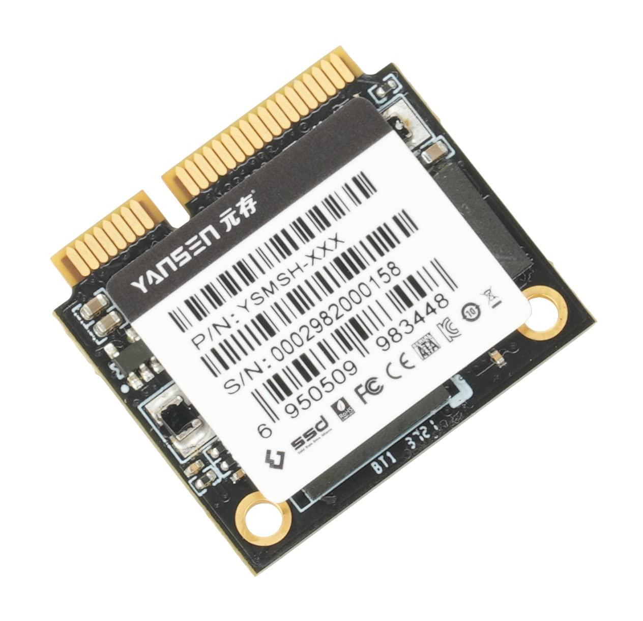 Yansen 128GB Yansen Half-Size mSATA SSD Solid State Disk 3D TLC