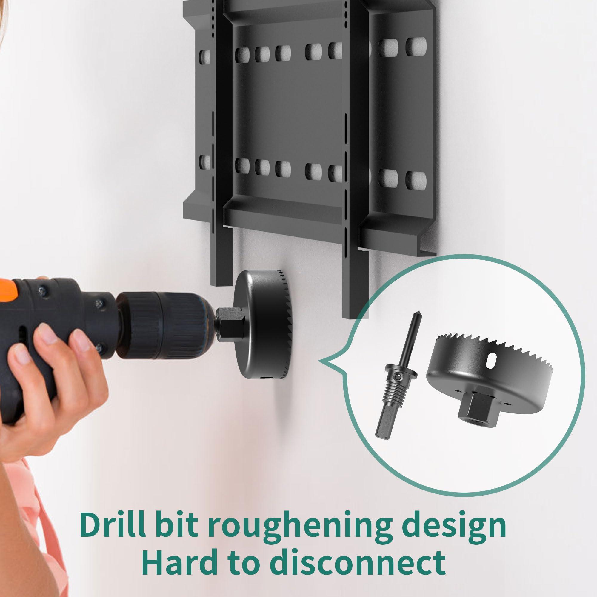 HomeMount HomeMount Wall Mount TV Wire Hider Kit - Cable Management Kit Hides TV Wires Behind The Wall (Black)