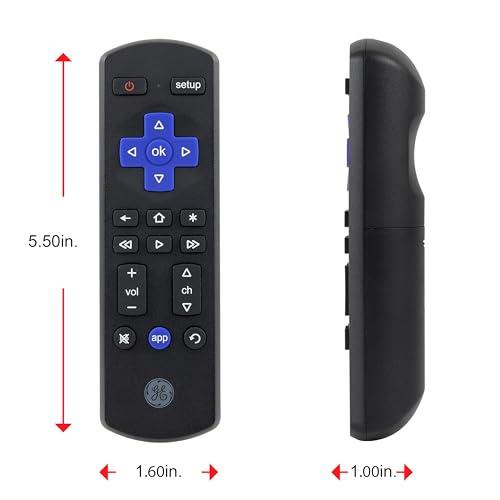 GE GE Roku TV Remote Replacement Only for ROKU TV and TCL Roku TV Remote/ONN Roku TV Remote/Hisense Roku TV Remote/Sharp Roku/Element Roku/Westinghouse Roku/Philips Roku Replacement Remote 66814