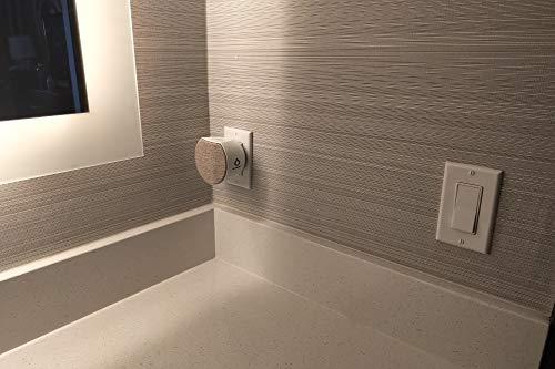 OC Acoustic OC Acoustic Newport Plug-in Outlet Speaker with Bluetooth 5.1 and Built-in USB Type-A Charging Port (Champagne/White)