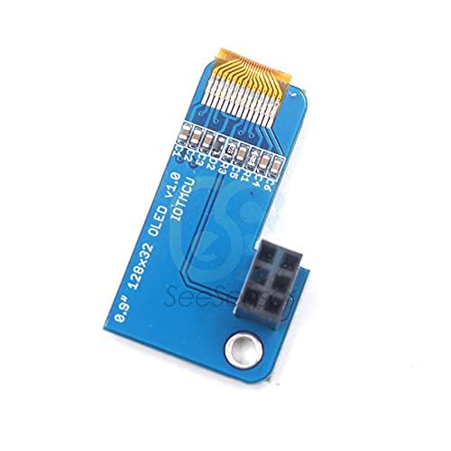 ElectronicMaker PiOLED I2C 0.91inch OLED 128x32 SSD1306 Blue for RPI Raspberry Pi 1 B+ Pi 2 Pi 3 and Pi Zero 3.3V