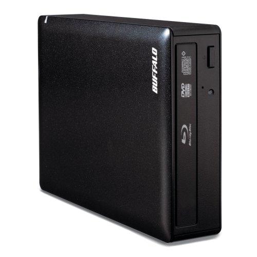 BUFFALO BUFFALO MediaStation Desktop 16x External Blu-ray Writer for PC with USB 3.0. TAA Compliant. Plays and Burns Blu-Rays, DVDs, and CDs.