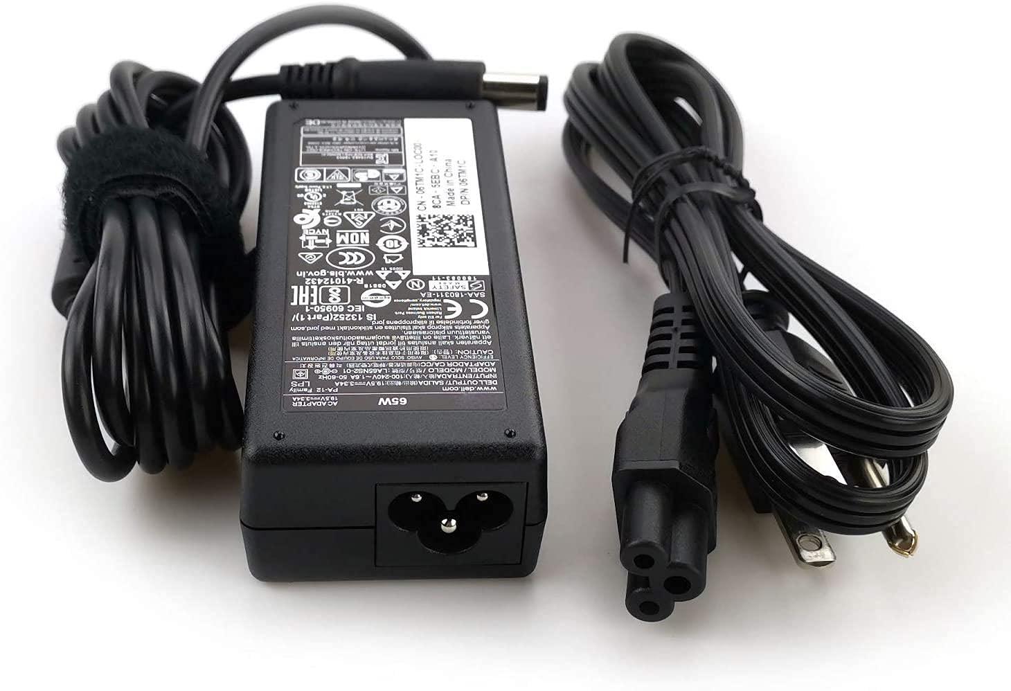 Cemady 65W Genuine Charger for Dell Inspiron 14 N4050 Laptop 19.5V 3.34A Power Supply Adapter Cord