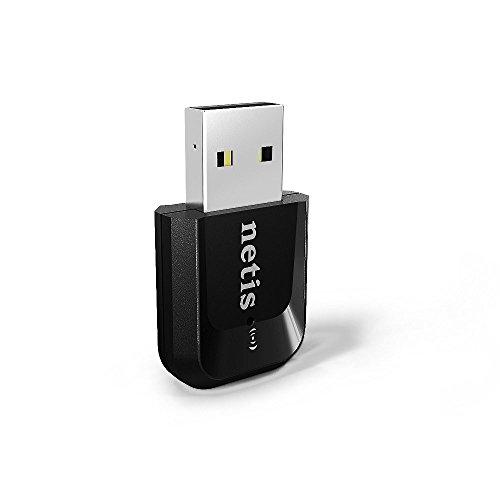 Netis Netis WF2123 300 Mbps High-Speed Wireless N300 Mini USB Adapter for Windows, Mac OS, Linux | 2T2R MIMO Technology with 2.4GHz Range, 300 Mbps Nano
