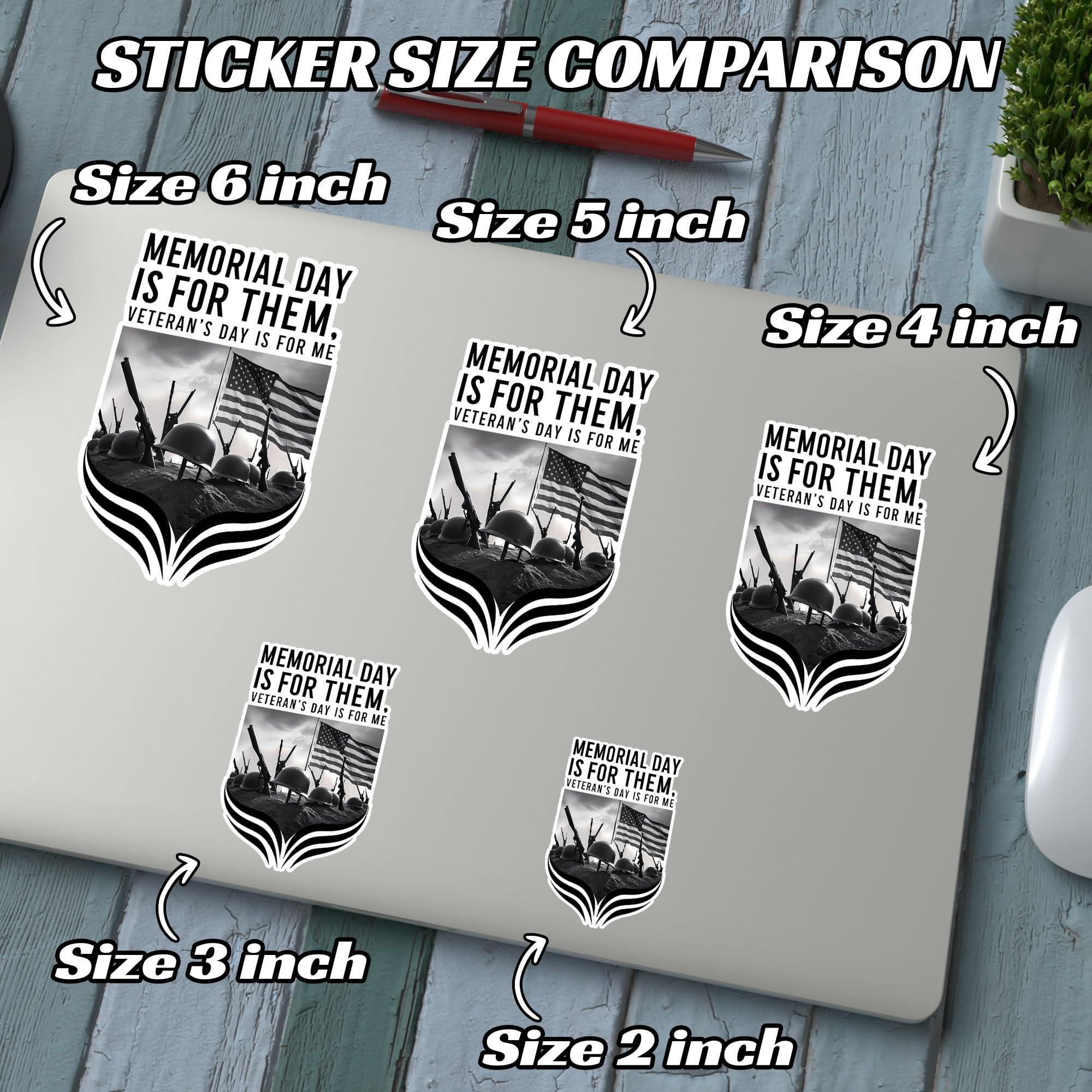 9YLOVEMM 9YLOVEMM Respect and Remember for Those Who Served Meme Funny Sticker for Car Body, Phones, Laptop, Windows, Computers, Tumbler, Mug, Helmets, 2 Inches, White
