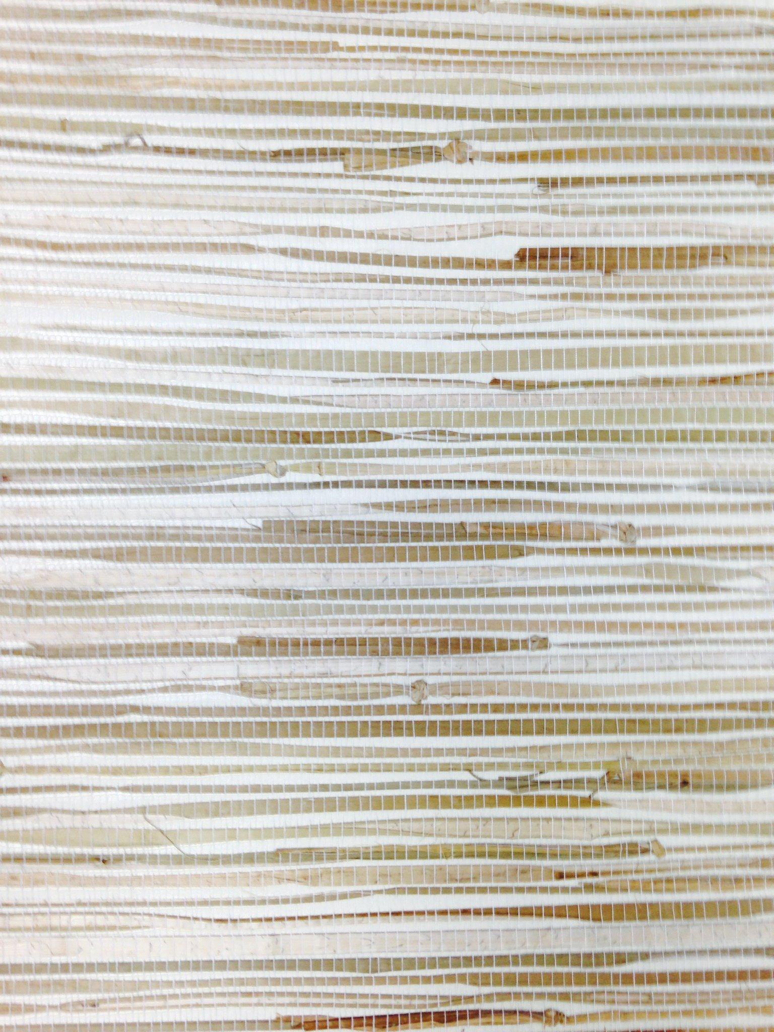 York Wallcoverings York Wallcoverings NZ0781 Sea Grass Grasscloth Wallpaper, Cream, Beige, Khaki, Tan, Brown
