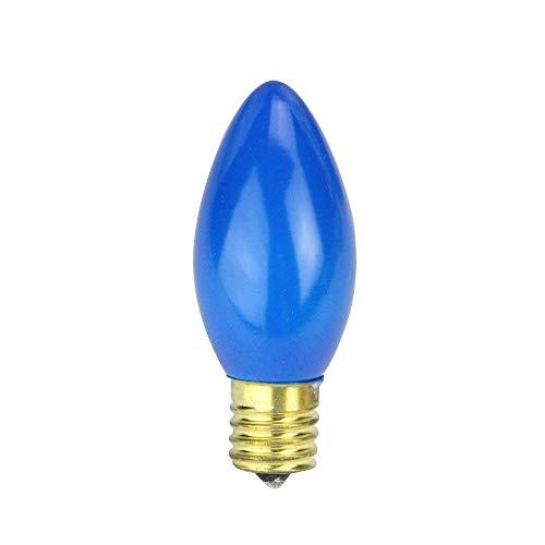 Sienna Sienna Northlight Pack of 4 Opaque Blue C9 Ceramic Christmas Replacement Bulbs