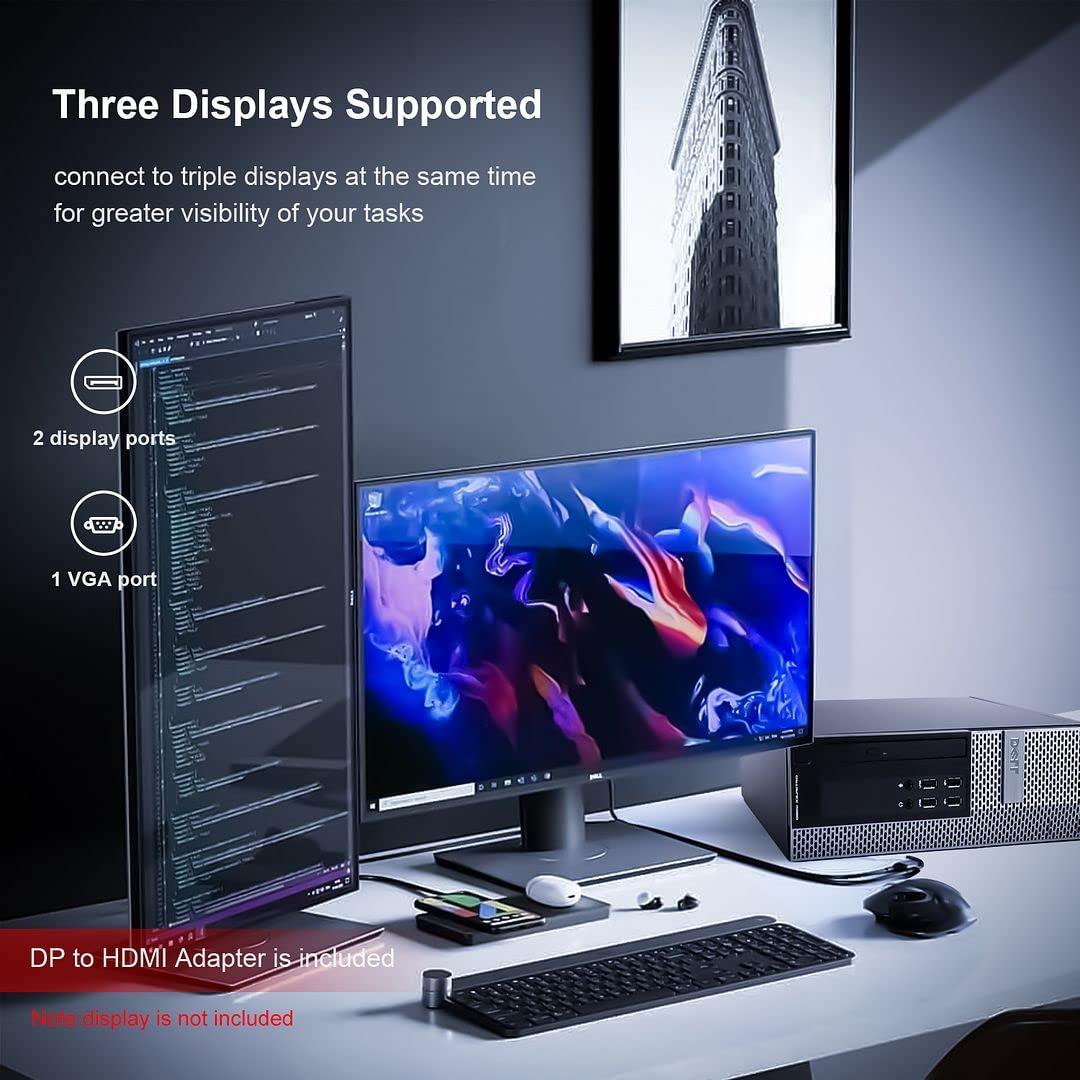 Dell Dell Tower Computers OptiPlex 7020 PC Desktop Tower, Intel Quad Core i7-4790 32GB Ram New 1TB SSD,2TB HDD,AC8260 Built-in WiFi Ready, Dual 4K Monitor Support, Altec Wireless Keyboard Mouse (Renewed)