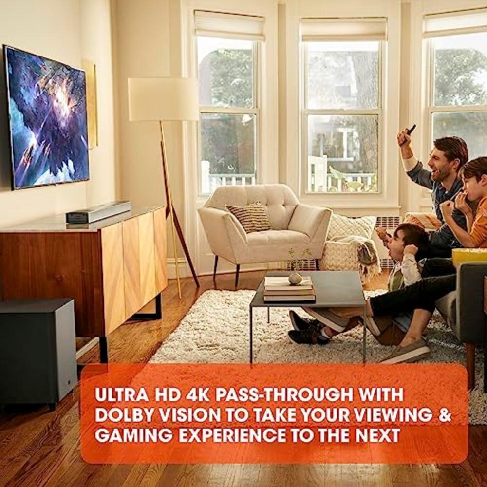 JBL JBL Bar 9.1 - Channel Soundbar System with Surround Speakers and Dolby Atmos, Black