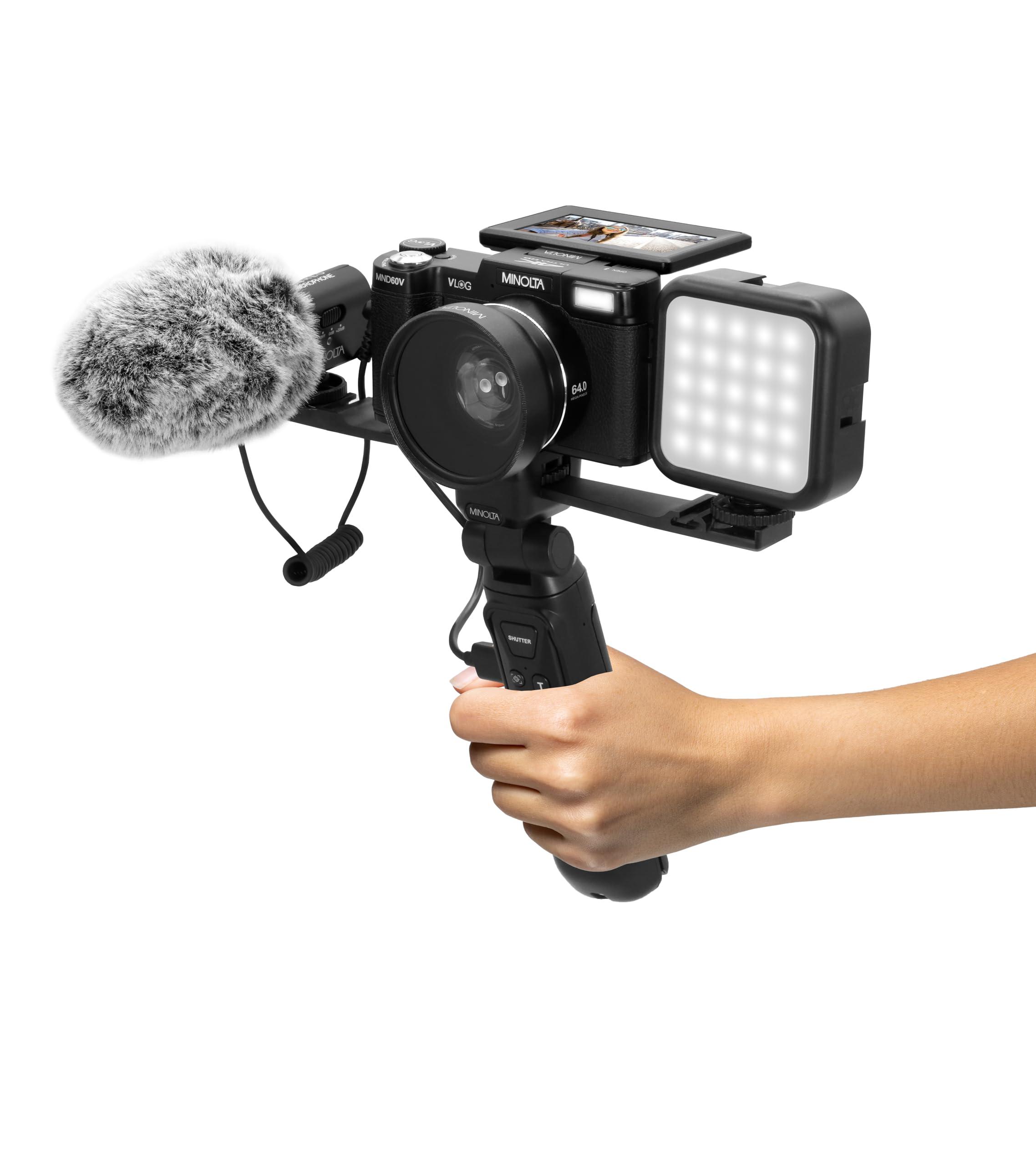 Minolta Minolta MND60V 64 MP Autofocus / 4K60FPS Ultra HD VLOG Camera Kit