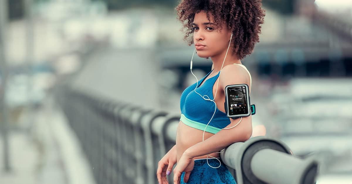 TIMMKOO TIMMKOO 72GB MP3 Player with Bluetooth, 4.0\" Full Touchscreen Mp4 Mp3 Player with Speaker, Portable HiFi Sound Mp3 Player with Bluetooth, Voice Recorder, E-Book, Supports up to 512GB TF Card (Black)