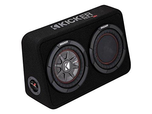 KICKER Kicker CompRT8 8-inch (20cm) Subwoofer in Thin Profile Enclosure, 2-Ohm, 300W