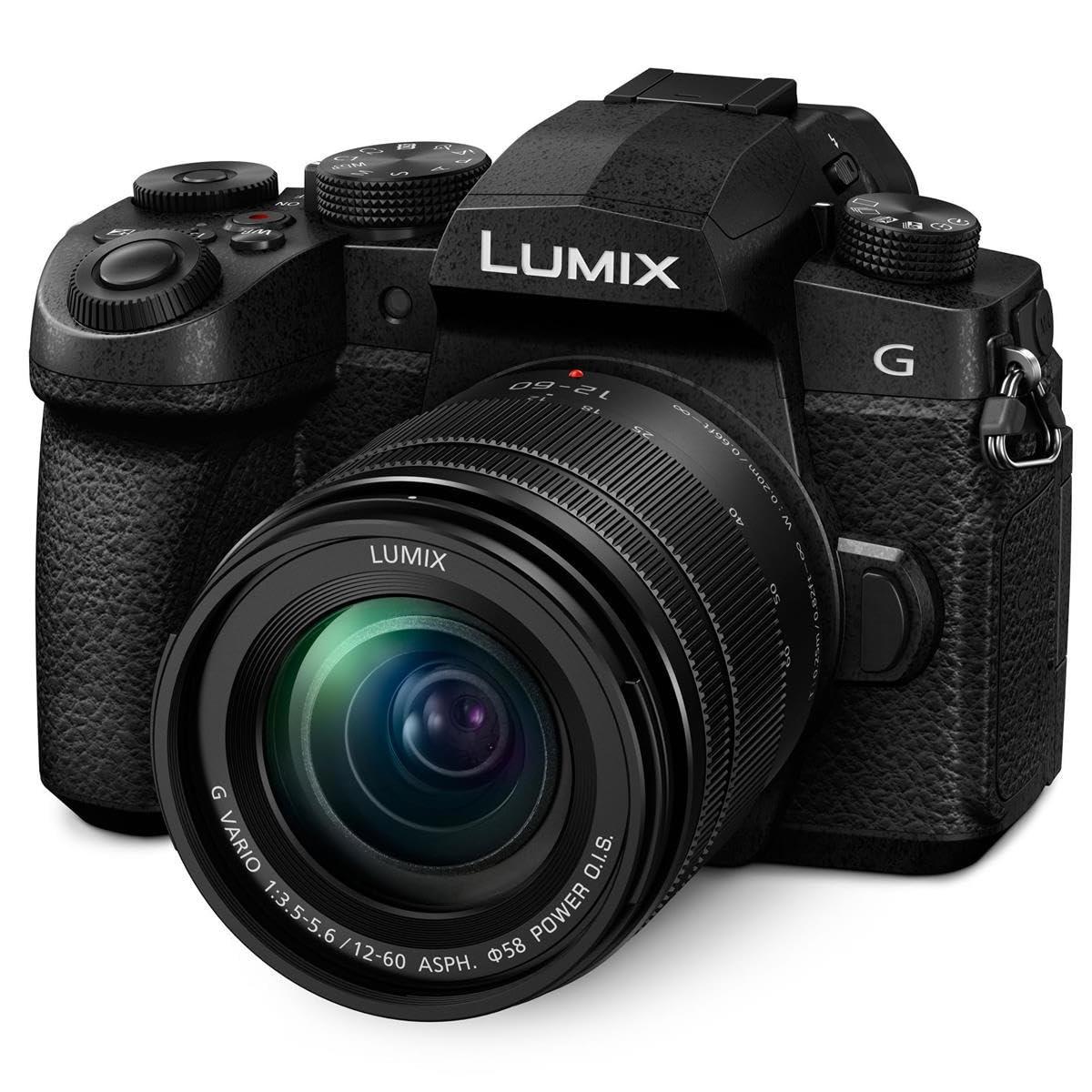 Panasonic Panasonic Lumix DC-G95 Mirrorless Camera with 12-60mm f/3.5-5.6 Lumix G Power OIS Lens, Black - Bundle with Camera Case, 32GB SDHC U3 Card, 58mm Filter Kit, Cleaning Kit, Mac Software Pack and More