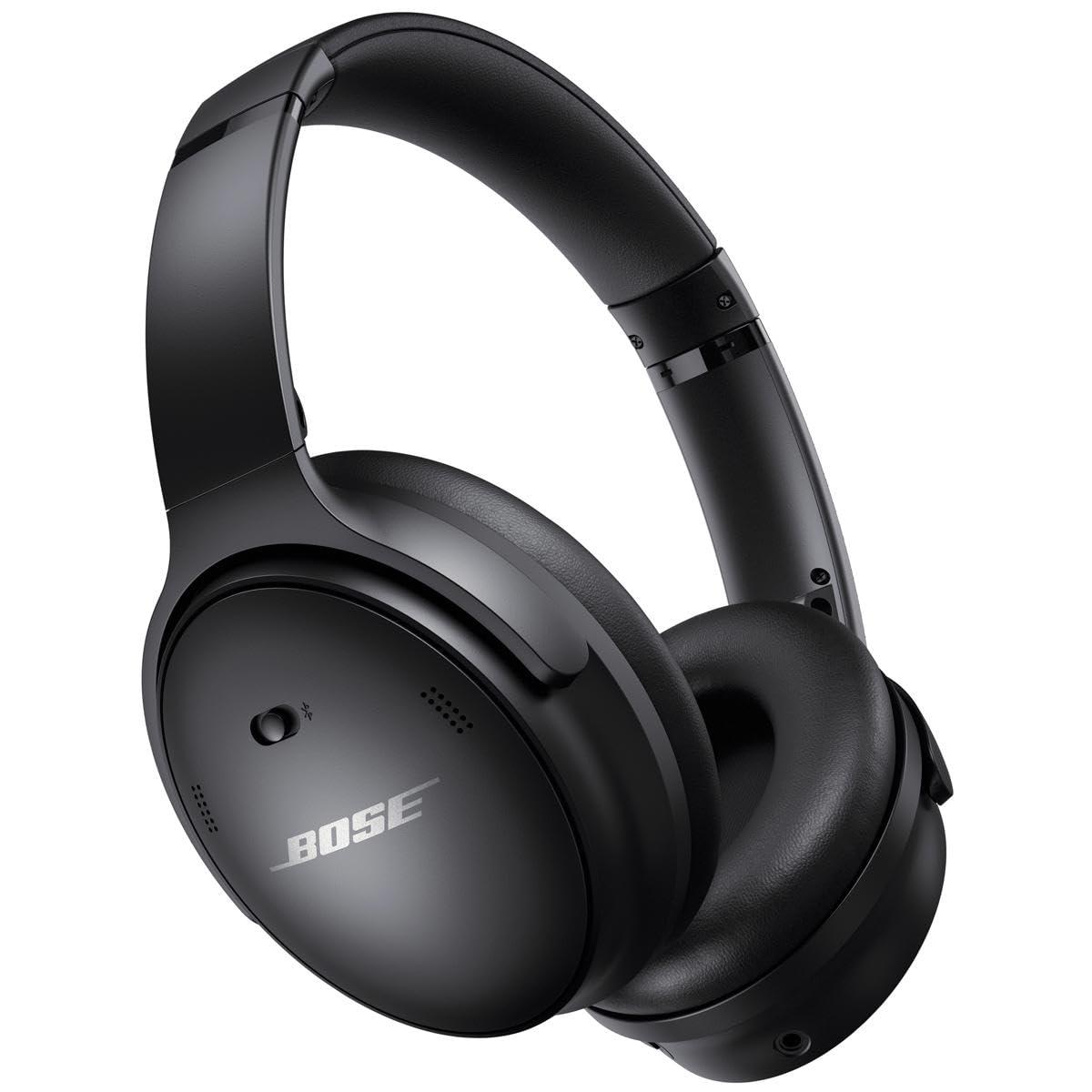 Bose Bose QuietComfort 45 Wireless Bluetooth Noise Cancelling Headphones, Over-Ear Headphones with Microphone, Personalized Noise Cancellation and Sound, Bundle Portable Wireless Charger