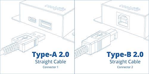 USBGear 15ft. Black USB 2.0 A to B Device Cable
