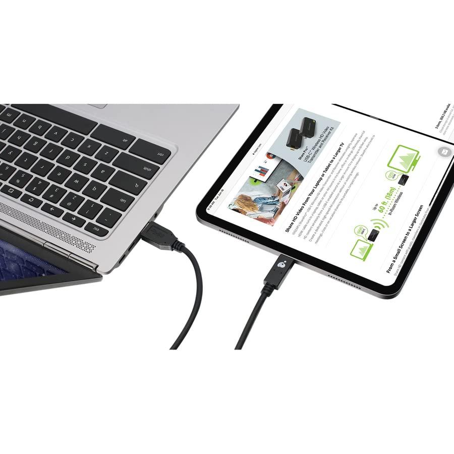 IOGEAR IOGEAR Charge & Sync Flip USB 3.1 Gen 2 A to C Cable 10 Gbps (USB-If) G2LU3CAM01