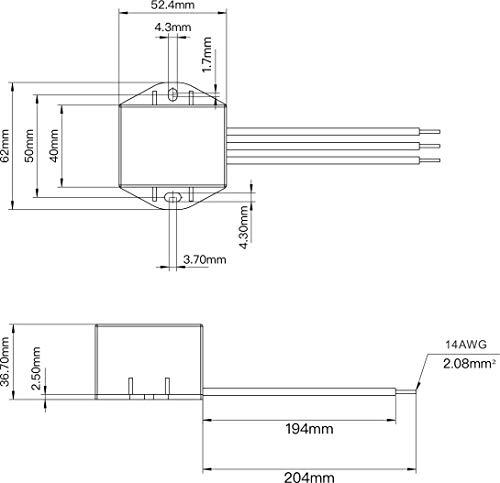 WatchfulEyE WatchfulEyE WTH-SG/TL20PG-320L UL Listed Surge Protector Adding Strong Surge Protection to Wall Outlets | Power Strip | Precision Instruments | Appliance