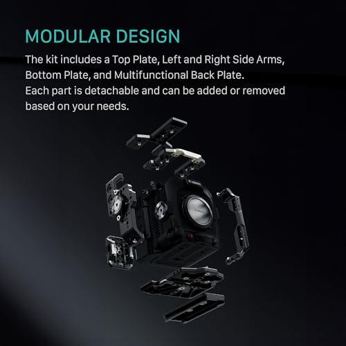Tilta Tilta Camera Cage Advanced Kit for Canon C400 | Includes Full Cage, Rear Accessory Plate, Top Handle Extension, Shoulder Baseplate & More | Arri Rosette, NATO Rail, 3/8"-16 & 1/4"-20