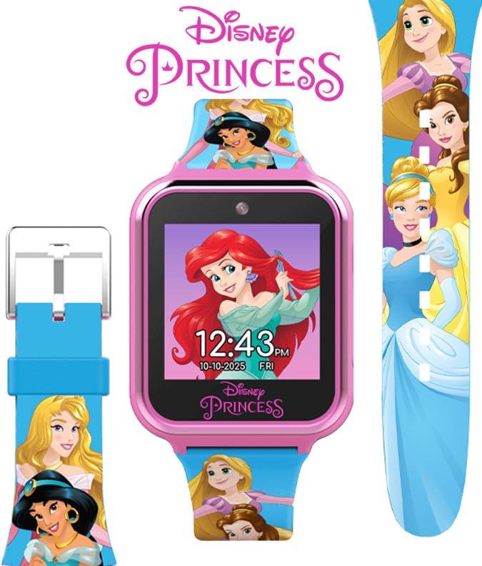 Accutime Accutime Disney's Princess Kids' Touchscreen Interactive Smartwatch, Built in Selfie-Camera, Easy-to-Buckle Strap, Model: PN4258AZ