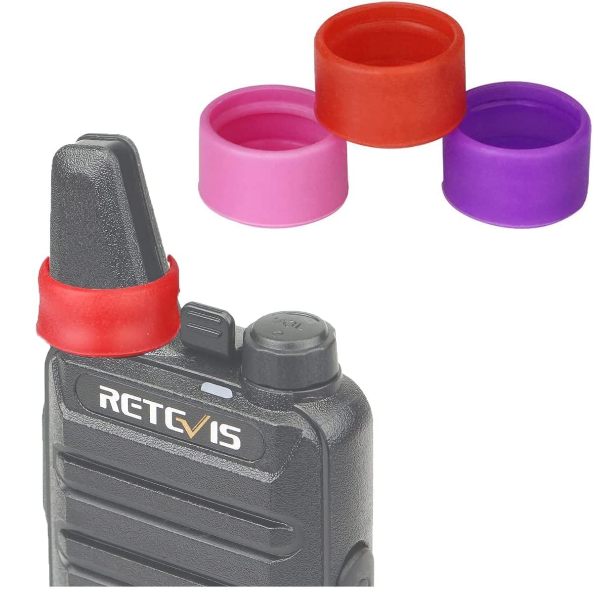 Retevis Retevis RT22S 2 Way Radios Rechargeable with Earpiece(6 Pack) and Rubber Ring