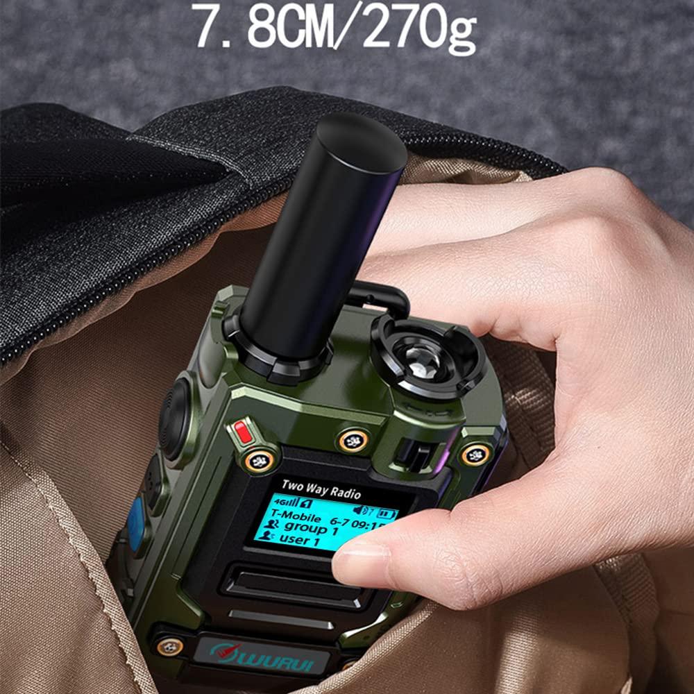 TXQ 2 Pieces K300 Global-PTT Two-Way Radios 4G LTE Connectivity Long Range Communication, Up to 5000 Miles (2greenwithSIM)