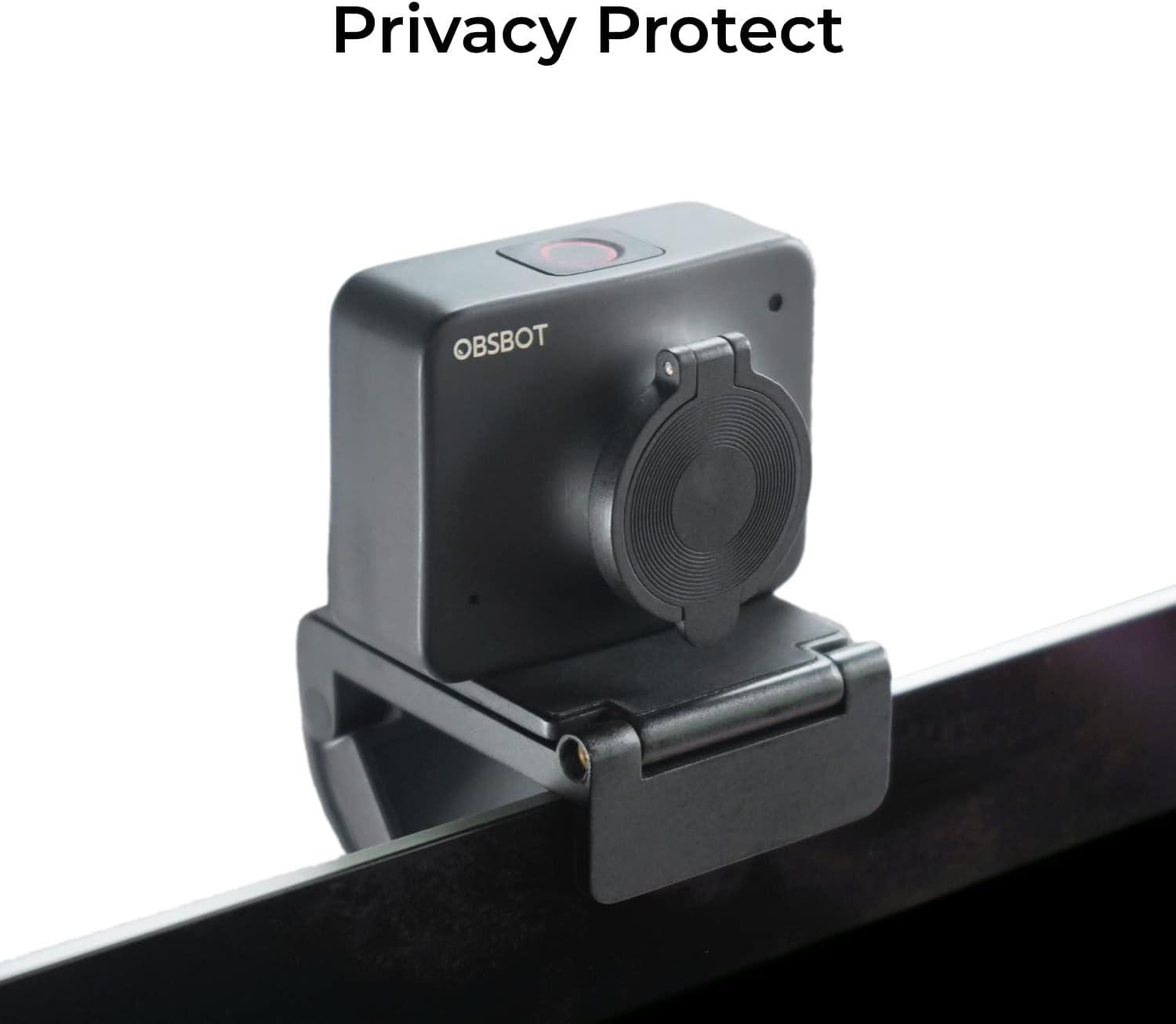 OBSBOT OBSBOT Meet AI-Powered 4K Webcam, AI Framing & Autofocus, Webcam with Microphone, Background Bokeh, 60 FPS, HDR Low-Light Correction, Beauty Mode, Webcam for PC, Streaming, Conference, Gaming, etc.