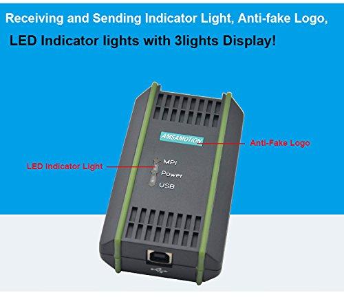 AMSAMOTION AMSAMOTION USB-MPI for Siemens S7-200 300 400 PLC 6GK1571-0BA00-0AA0 PC Adapter USB Port Programming Cable 6GK1571 0BA00 0AA0 Download Line