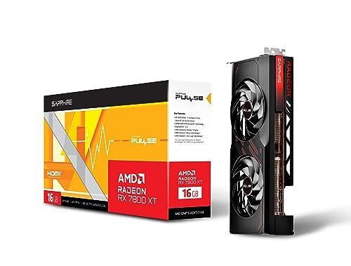 Sapphire Sapphire 11330-02-20G Pulse AMD Radeon RX 7800 XT Gaming Graphics Card with 16GB GDDR6, AMD RDNA 3