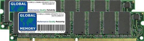 GLOBAL MEMORY Global Memory 512MB (2 x 256MB) PC133 133MHz 168-PIN SDRAM DIMM Memory Ram Kit for iMac G3, EMAC G4, Powermac G4