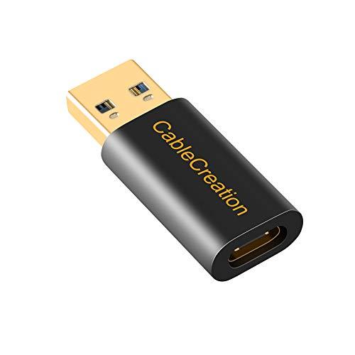 CableCreation CableCreation USB C Female to USB Male Adapter USB to USB C Adapter, USB 3.1 5Gbps USB C to A Adapter Female for Laptops Logitech StreamCam VR Link Adapter for Charging